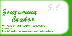 zsuzsanna czukor business card